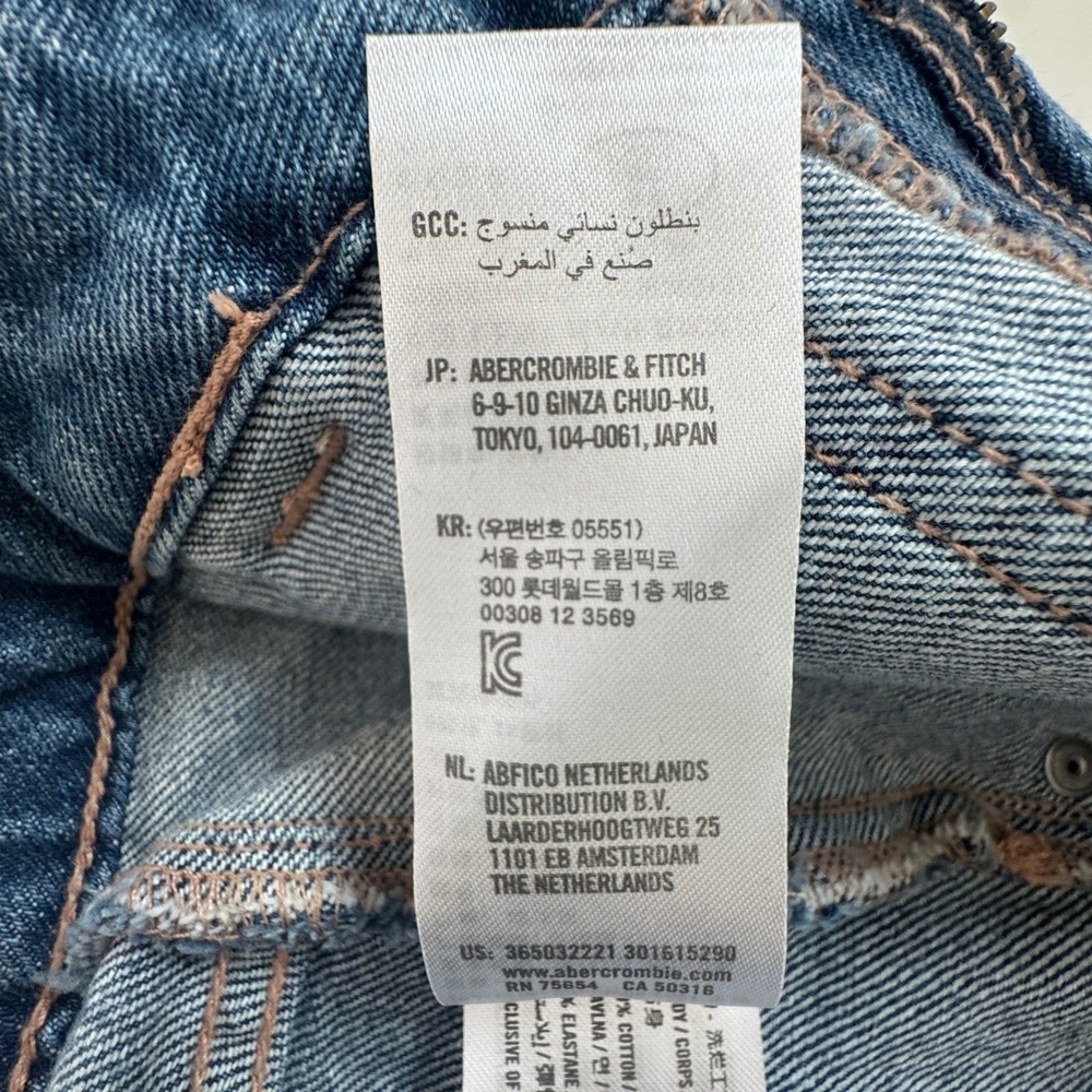 Social Tourist A&F Cargo Jeans Womens 11R W30 Ultra High Rise Wide Leg Baggy NEW - Picture 10 of 16